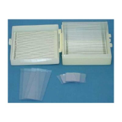 Microscope Slide Set, Plastic, 12 Slides and 12 Cover slips